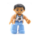 Big Size Action Figures City Princess Policemen Family Building Block Doll Character Accessory Toys Assembly Children Kids Gift