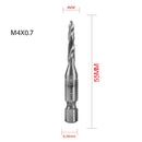 1/6Pcs Tap Drill Bit Set Hex Shank Titanium Plated HSS Screw Thread Bit Screw Machine Compound Tap M3 M4 M5 M6 M8 M10 Hand Tools