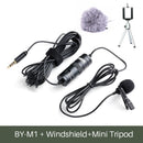 Original BOYA BY-M1 Recording Microfone Lavalier Lapel Microphone Video Mic For Youtube Video Record Mic For Pc iPhone Android
