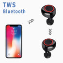 Y50 upgrade version Bluetooth Earphone Wireless Headphone Stereo Headset Sport Earbuds Microphone & Charging Box For Smartphone