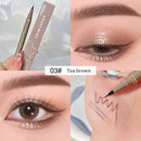 Liquid Eyeliner Lying Silkworm Pen Matte Shadow Long-lasting Waterproof Quick-dry Tea Brown Pen Glitter Eye Makeup Beauty Tools