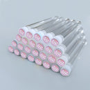 50pcs Reusable Eyelash Brush Tube Eye Lash Brush Eyebrow Brush Resin Drill Replaceable Mascara Wand Brushes Dust-proof
