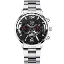 2022 Fashion Mens Stainless Steel Watches Luxury Men Sports Quartz Wrist Watch Male Business Casual Leather Watch reloj hombre
