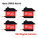 Waterproof 20KG 25KG 30kg 35kg 40KG 60KG Servos 180 270 360 Degree Large Torque Digital Servo Metal Gears 25T Arm For RC Car