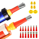 Binoax 14/22 Pcs Stainless Steel Caulk Nozzle Applicator with Base Caulking Finisher Sealant Finishing Tool For Kitchen Bathroom