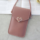 2022 Bag For Women Touch Screen Cell Phone Purse Smartphone Wallet Shoulder Strap Handbag PU Leather Casual Solid Crossbody Bags