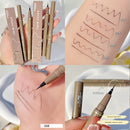 Liquid Eyeliner Lying Silkworm Pen Matte Shadow Long-lasting Waterproof Quick-dry Tea Brown Pen Glitter Eye Makeup Beauty Tools