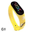 Pokemon Strap LED Electronic Watch Fashion Colorful Bracelet Touch Waterproof Anime Character Pikachu Educational Children&