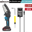 21V/48VF Electric Chainsaw 1/2 Battery Portable Pruning Chain Saw Small Wood Spliting One-handed Woodworking Garden Power Tool