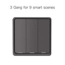 MOES 4 Gang Tuya ZigBee Wireless 12 Scene Switch Push Button Controller Battery Powered Automation Scenario for Tuya Devices