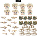 Ghost Commando Special Forces Building Blocks Army Soldier Figures Military Weapon Vest Bricks Accessories Children&
