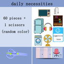 96 Pcs/Set Cartoon Color Paper Cutting Toys DIY Kids Craft Animal Handcraft Paper Art Learning Educational Toy