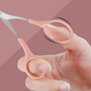 Eyebrow Trimmer Scissors Comb Stainless Steel Brow Hair Scissors Clips Shaping Razor Grooming Trimmer 1Pcs Makeup Accessories