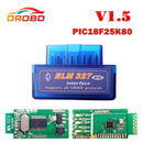 V1.5 Super MINI ELM327 Bluetooth ELM327 Auto Tools With PIC18F25K80 Chip OBD2 / OBDII for Android Torque For Car Code Scanner