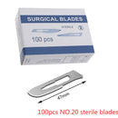 20-100pcs Carbon Steel Surgical Blades for DIY Cutting Phone Repair Carving Animal Eyebrow Grooming Maintenance Scalpel Knife