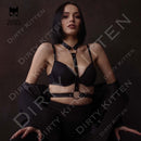 Sexy Body Bondage Women Leg Harness Belts Leather Harness Women Garter Belt Tight Garter Suspenders Straps Stockings With Belt