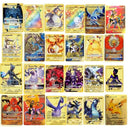 10000HP Arceus Vmax DIY Golden Pokemon Cards in English Iron Metal Pokmo Letters Kids Gift Game Collection Cards