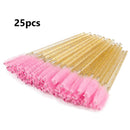 Disposable Crystal Eyelashes Brush Comb 25/50Pcs Eye Lashes Extension Mascara Wands Makeup Professional Makeup Beauty Tool