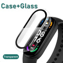 10D Film Glass for Xiaomi Mi band 6 5 7 4 Screen Protector Miband 6 5 Smart Watchband Full Protective Cover Case Strap Bracelet