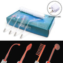 4in1 High Frequency Electrode Wand w/Neon Electrotherapy Glass Tube Acne Spot Remover Home Spa Beauty Device Facial Therapy Wand
