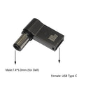 100W USB Type C to Dc Power Jack Connector USB C to Universal Laptop Power Adapter Plug Converter for Asus Dell Lenovo Notebook
