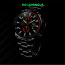 Fashion Mens Sports Watches Luxury Men Business Stainless Steel Quartz Wristwatch Man Casual Leather Watch relogio masculino