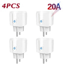 Aubess Smart Socket EU 16A/20A AC100-240V Wifi Smart Plug Power Outlet, Alexa Google Home Voice Control, For Tuya Smart Life APP