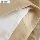 Zevity 2021 Women Fashion Single Breasted Sleeveless Slim Vest Jacket Ladies Business Casual WaistCoat Chic Poplular Tops CT707