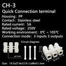 CH1 CH2 CH3 CH4 Quick Splice Lock Wire Connectors 1/2/3/4Pins Copper Electrical Cable Terminals For Easy Safe Splicing Into Wire