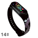 Pokemon Strap LED Electronic Watch Fashion Colorful Bracelet Touch Waterproof Anime Character Pikachu Educational Children&