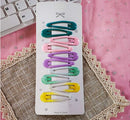 10pcs Snap Hair Clips for Girls Clip Pins BB Hairpins Color Metal Barrettes for Baby Children Women Girls Styling Accessories