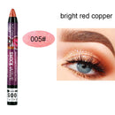 Pearlescent Eyeshadow Pen 12 Colors Lasting Waterproof Not Blooming Shiny Glitter Silkworm Gel Pen Eye Shadow Pencil Cosmetic