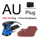 300W Random Orbital Electric Sander Machine with 21Pcs 125mm Sandpapers 120V/240V Strong Dust Collection Polisher by PROSTORMER