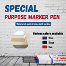 20mm Long Head Marker Pens 2/3/6/8Pcs/Set Multi-purpose Bathroom Woodworking Decoration Deep Hole Marker Pen Ink 9916 Tools Set