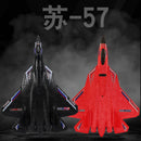 Rc Plane SU 57 Radio Controlled Airplane with Light Fixed Wing Hand Throwing Foam Electric Remote Control Plane toys for kids