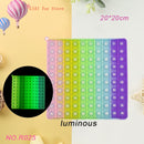 Rainbow Push Bubble Pop Fidget Stress Relief Squeeze Ball Toy for Kid Children Antistress Game Hand Simple Dimple Relax Adult