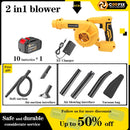 Coofix 2 In 1 Blowing& Suction Leaf Dust Collector Turbo Blower Garden Cordless Vacuum Clean Air Blower For Makita 21V Battery