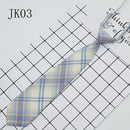 Shirt Necktie Women College Style JK Plaid Uniform Detachable Collars Removable Ties Apparel Accessories галстук женский