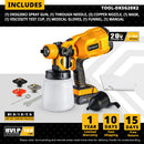 DEKO DKSG SERIES HVLP 800 ML & 3 NOZZLES HIGH POWER ELECTRIC PAINT SPRAYER PAINT GUN PNEUMATIC GUN AIR BRUSH HOME DIY