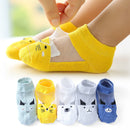 Cotton Baby Short Socks 5 Pairs Toddler Boys Girls Summer Mesh Thin Sock Kids Children Colorful Socks 5 pairs WMF043