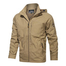 Men Outdoor Windproof Jacket Windbreaker Coat Hiking Rain Camping Fishing Tactical Male Clothing Breathable Jackets Plus Size