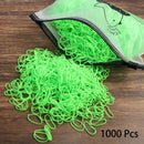 1000PCS Disposable Rubber Band Hairband For Children Ponytail Hairs Ties Colourful Elastic Hair Bands Baby Hair Accessories