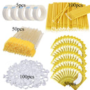 Eyelash Extension Supplies Set Lashes Micro Brush Tape Glue Ring Eye Patches Disposable Mascara Wands Applicator Eyelashes Tool