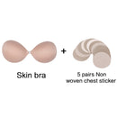 Silicone Bra Invisible Push Up Sexy Strapless Bra Stealth Adhesive Backless Breast Enhancer For Women Lady Nipple Cover