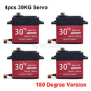 Waterproof 20KG 25KG 30kg 35kg 40KG 60KG Servos 180 270 360 Degree Large Torque Digital Servo Metal Gears 25T Arm For RC Car