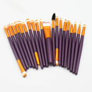 20Pcs Makeup Brushes Set for Eye Shadow Foundation Powder Eyeliner Eyelash Cosmetict for Face Make Up Brush Tools