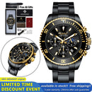 100%Original WISHDOIT Watch for Men TOP Brand Waterproof Sports Stainless Steel Chronograph 2021New Fashion Luxury Wristwatches