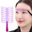 8pcs\lot Eyebrow Stencil Reusable Eyebrow Shaper Brow Stamp Template Eyebrows Shape Set Eye Brow Makeup Tools and Accessories