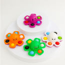 3IN1 Flip Octopus Poppit Toy Finger Spinner Toys Anti Stress Hand Fingertip Gyro Push Bubble Pop Change Face Poppit Toy Sensory