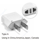 1-100pcs 4.0/4.8mm EU Plug Adapter EU US Israel To Euro KR BR Brazil Plug Converter American Travel Power Adapter Plug Socket